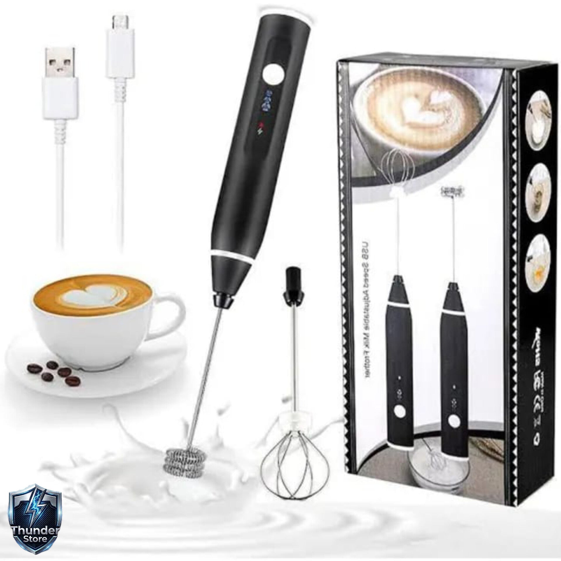2 in 1 Electric Coffee Beater & Milk Frother